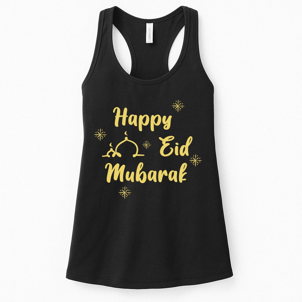 Happy Eid Mubarak Celebration Womens Tank Top