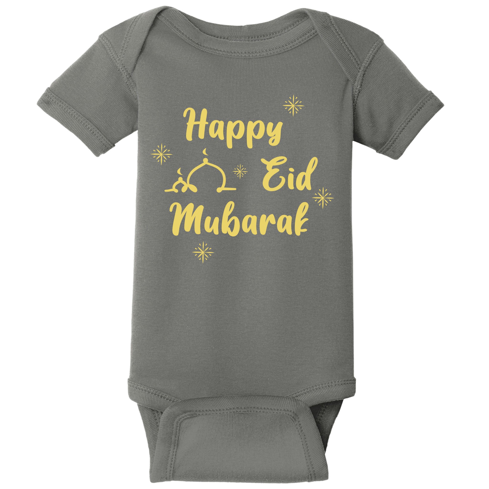 Happy Eid Mubarak Celebration Baby Bodysuit