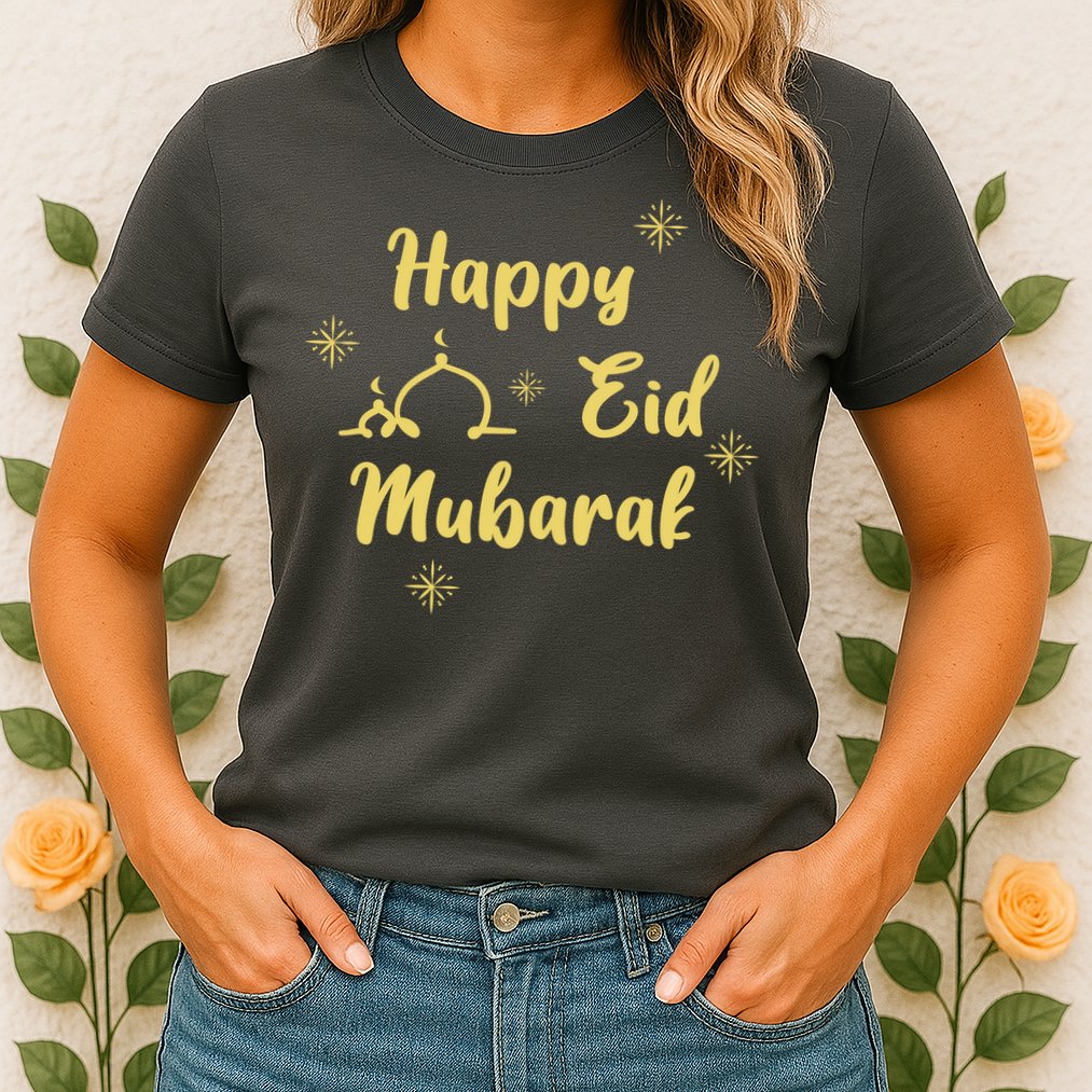 Happy Eid Mubarak Celebration Womens T-Shirt