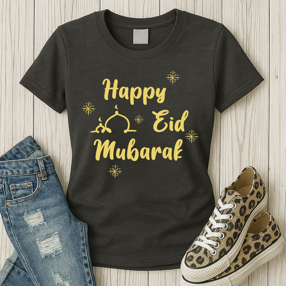 Happy Eid Mubarak Celebration Womens T-Shirt