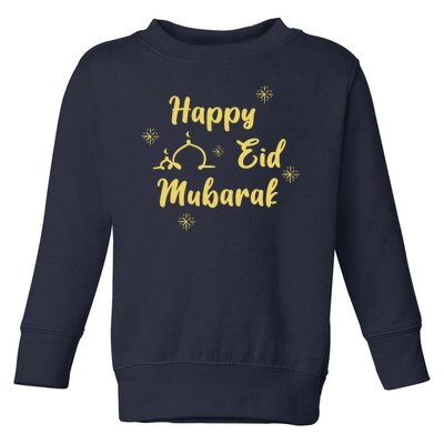 Happy Eid Mubarak Celebration Toddler Sweatshirt