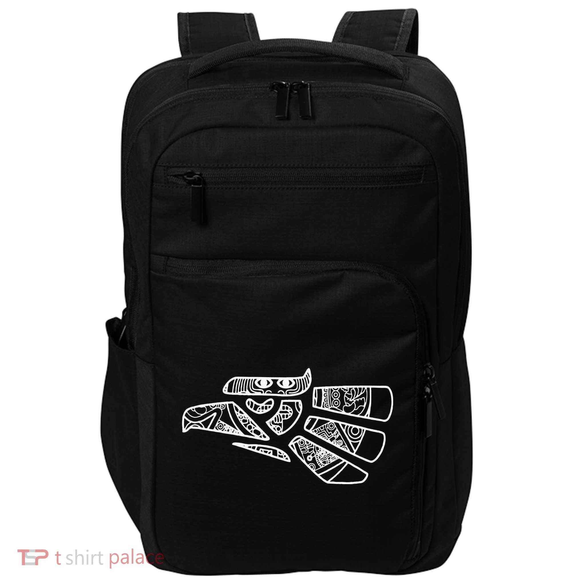 Hecho En Mexico Aztec Calendar Mexican Eagle Impact Tech Backpack