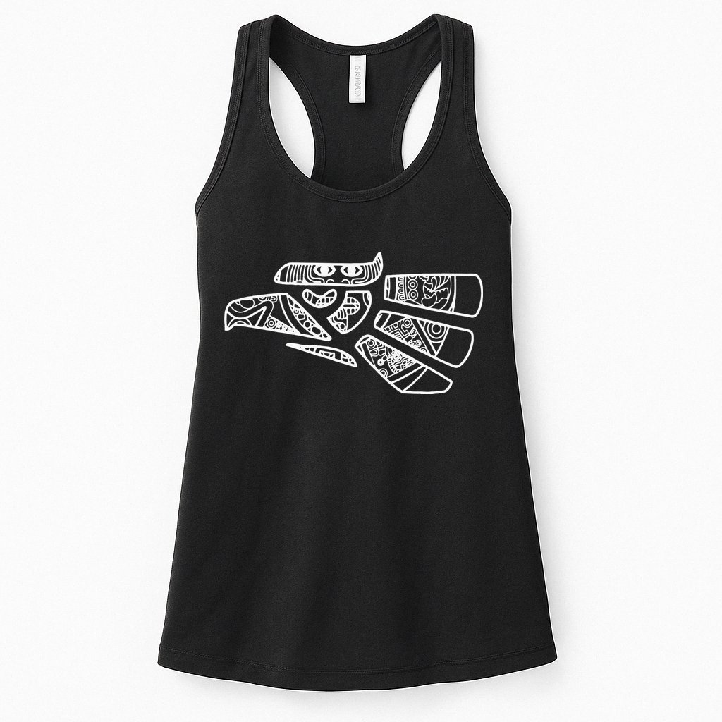 Hecho En Mexico Aztec Calendar Mexican Eagle Womens Tank Top