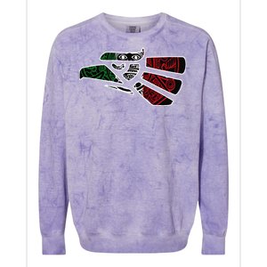 Hecho En Mexico Aztec Calendar Mexican Eagle Colorblast Crewneck Sweatshirt