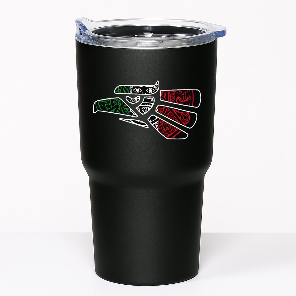Hecho En Mexico Aztec Calendar Mexican Eagle Tumbler