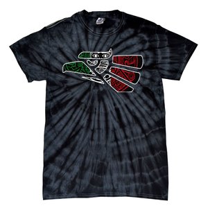 Hecho En Mexico Aztec Calendar Mexican Eagle Tie-Dye T-Shirt