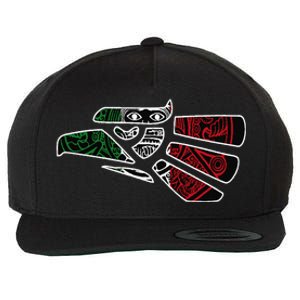 Hecho En Mexico Aztec Calendar Mexican Eagle Wool Snapback Cap