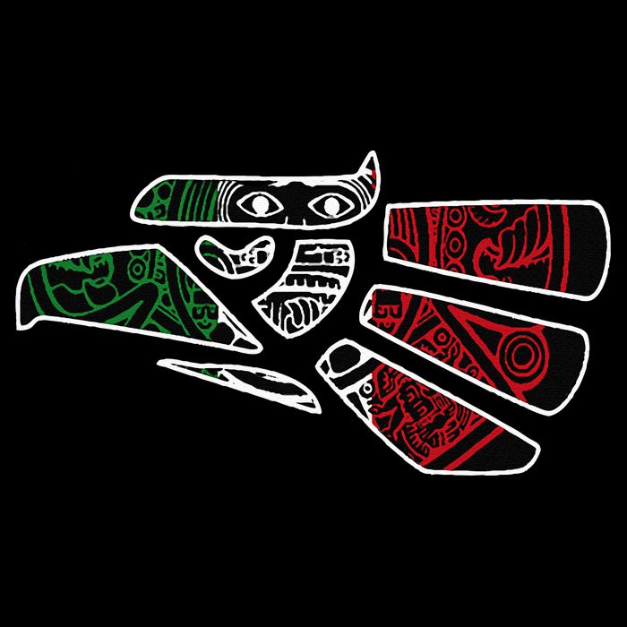 Hecho En Mexico Aztec Calendar Mexican Eagle Kids T-Shirt