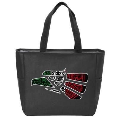 Hecho En Mexico Aztec Calendar Mexican Eagle Zip Tote Bag