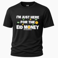 Happy Eid Mubarak Funny Eid Al Fitr I'm Here For Money Cooling Performance Crew T-Shirt