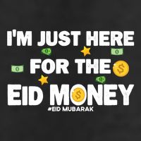 Happy Eid Mubarak Funny Eid Al Fitr I'm Here For Money Adult Drive Performance Visor
