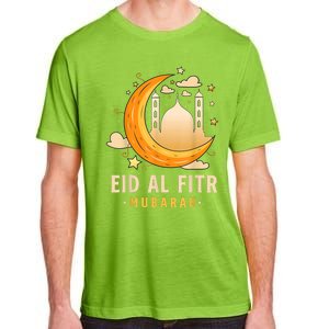 Happy Eid Mubarak For Muslim Eid Al Fitr Adult ChromaSoft Performance T-Shirt