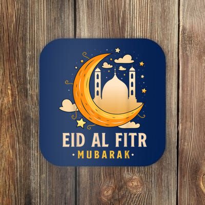 Happy Eid Mubarak For Muslim Eid Al Fitr Coaster