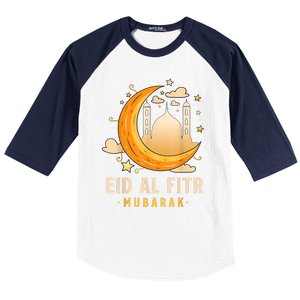 Happy Eid Mubarak For Muslim Eid Al Fitr Baseball Sleeve Shirt