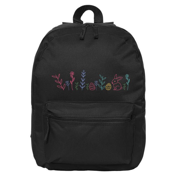 Happy Easter Minimalist Easter Sunday 16 in Basic Backpack