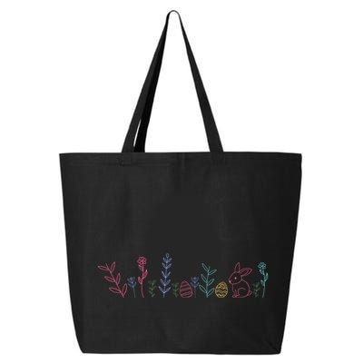 Happy Easter Minimalist Easter Sunday 25L Jumbo Tote