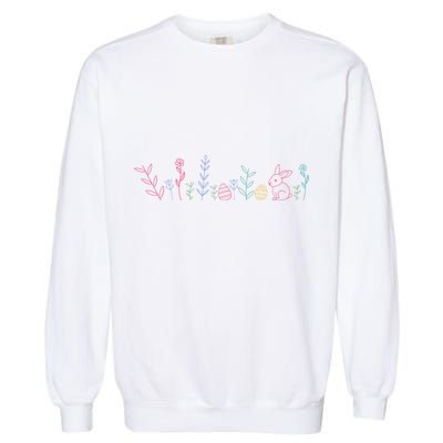 Happy Easter Minimalist Easter Sunday Garment-Dyed Sweatshirt