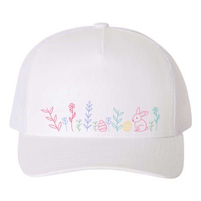 Happy Easter Minimalist Easter Sunday Yupoong Adult 5-Panel Trucker Hat