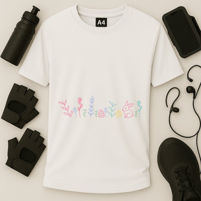 Happy Easter Minimalist Easter Sunday Performance Shirt