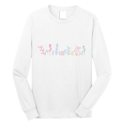Happy Easter Minimalist Easter Sunday Long Sleeve Shirt