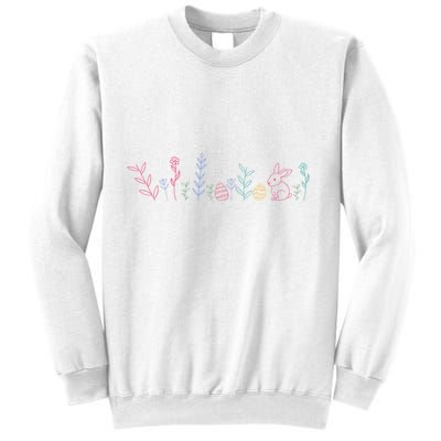 Happy Easter Minimalist Easter Sunday Sweatshirt