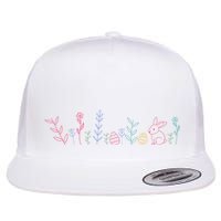 Happy Easter Minimalist Easter Sunday Flatbill Hat
