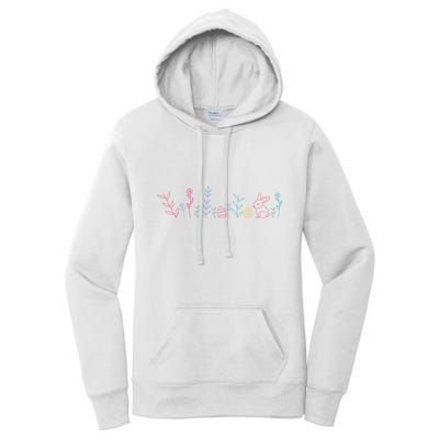Happy Easter Minimalist Easter Sunday Women's Pullover Hoodie