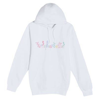 Happy Easter Minimalist Easter Sunday Premium Pullover Hoodie