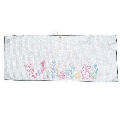 Happy Easter Minimalist Easter Sunday Large Microfiber Waffle Golf Towel