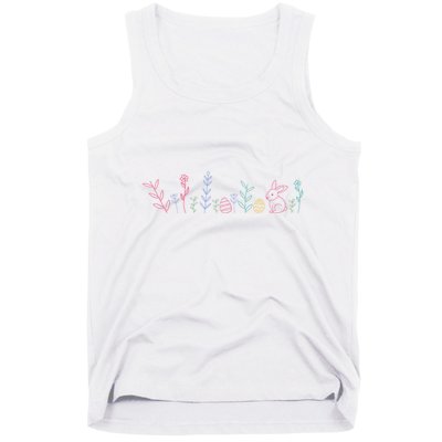 Happy Easter Minimalist Easter Sunday Tank Top