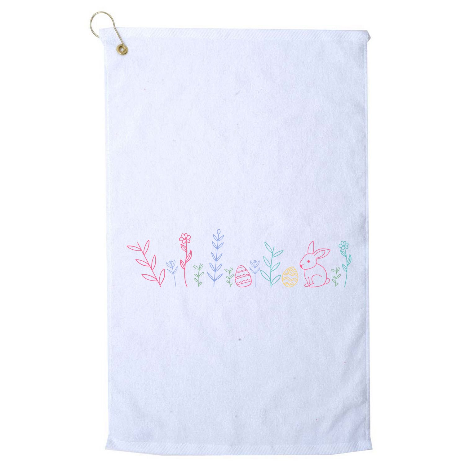 Happy Easter Minimalist Easter Sunday Golf Towel