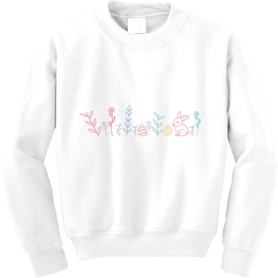 Happy Easter Minimalist Easter Sunday Kids Sweatshirt
