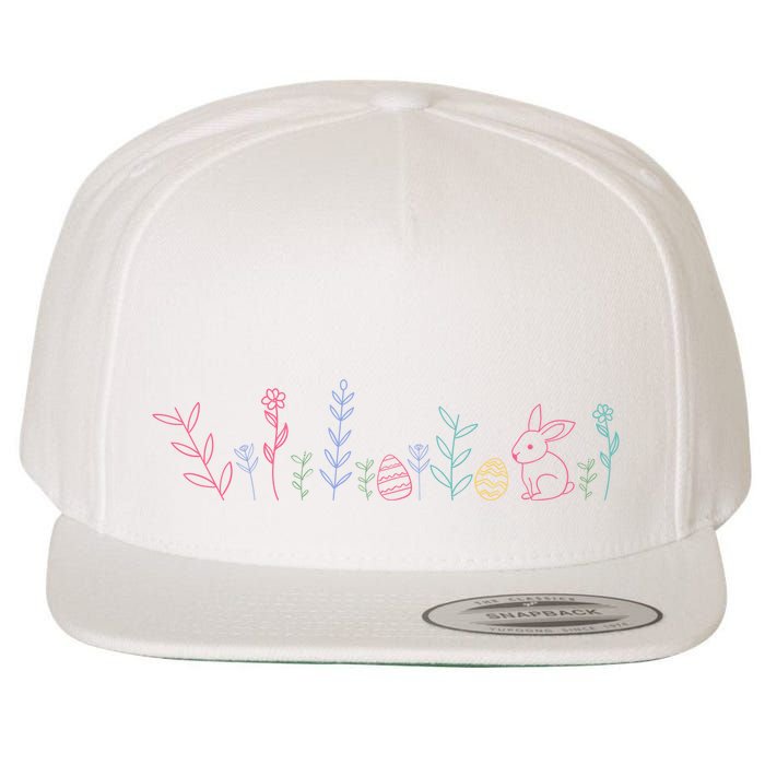 Happy Easter Minimalist Easter Sunday Wool Snapback Cap