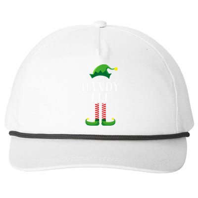 Handy Elf Matching Family Group Christmas Party Snapback Five-Panel Rope Hat