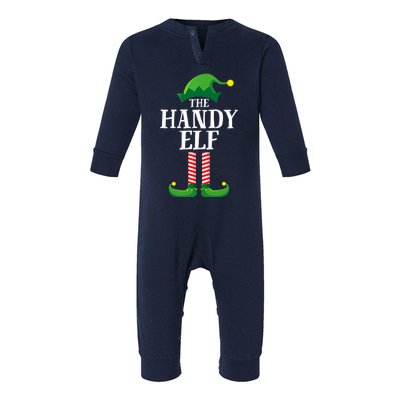 Handy Elf Matching Family Group Christmas Party Infant Fleece One Piece