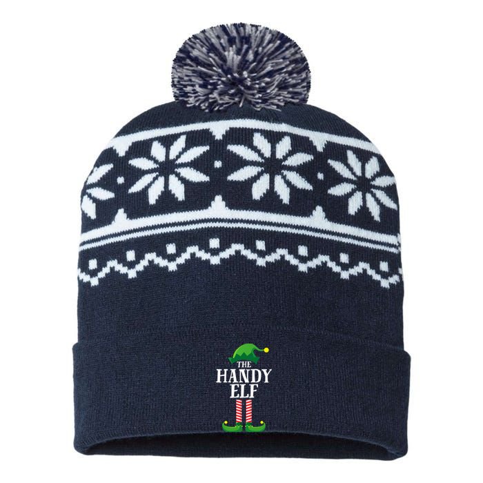 Handy Elf Matching Family Group Christmas Party USA-Made Snowflake Beanie