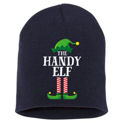 Handy Elf Matching Family Group Christmas Party Short Acrylic Beanie