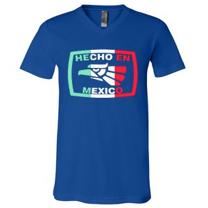 Hecho En Mexico Eagle Mexican Independence Day V-Neck T-Shirt