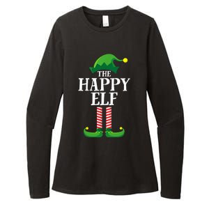 Happy Elf Matching Family Group Christmas Party Womens CVC Long Sleeve Shirt