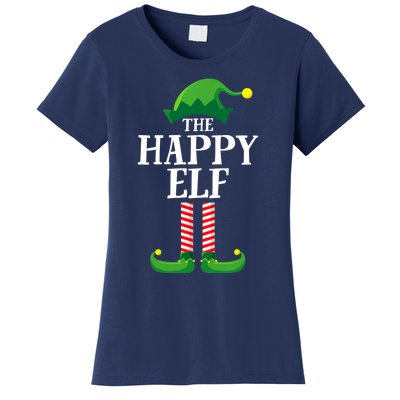 Happy Elf Matching Family Group Christmas Party Women's T-Shirt