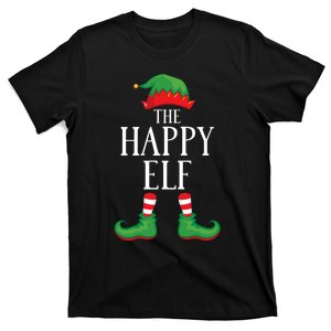 Happy Elf Matching Group Xmas Funny Family Christmas T-Shirt