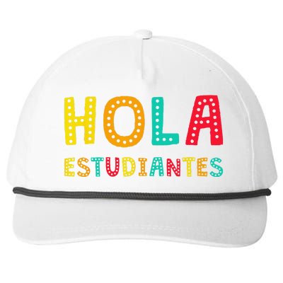 Hola Estudiantes Maestra Back to School Spanish Teacher Snapback Five-Panel Rope Hat