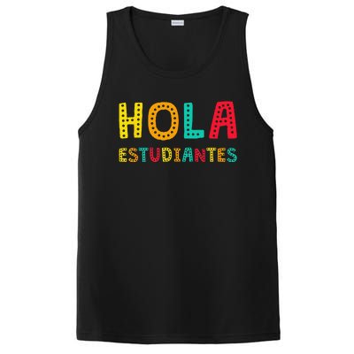 Hola Estudiantes Maestra Back to School Spanish Teacher PosiCharge Competitor Tank