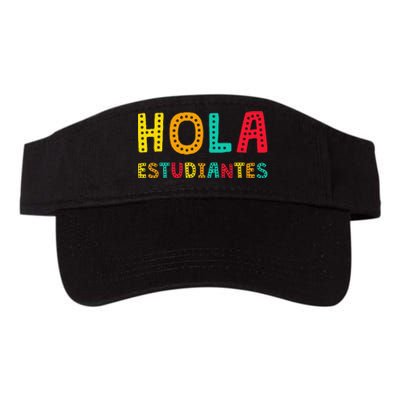 Hola Estudiantes Maestra Back to School Spanish Teacher Valucap Bio-Washed Visor