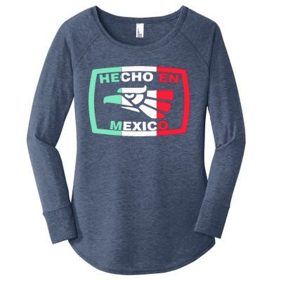 Hecho En Mexico Eagle Mexican Independence Day Women's Perfect Tri Tunic Long Sleeve Shirt