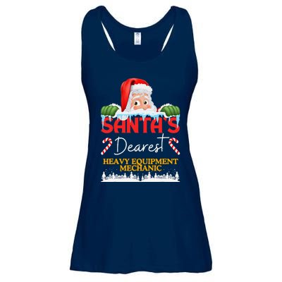 Heavy Equipment Mechanic Christmas Job Work Profession Santa Ladies Essential Flowy Tank