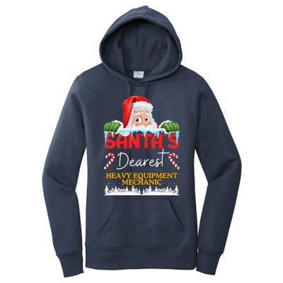 Heavy Equipment Mechanic Christmas Job Work Profession Santa Women's Pullover Hoodie