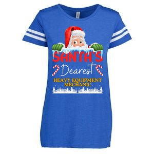 Heavy Equipment Mechanic Christmas Job Work Profession Santa Enza Ladies Jersey Football T-Shirt