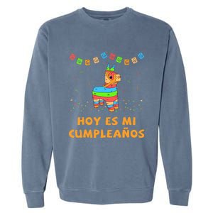 Hoy Es Mi Cumpleanos Pinata Birthday Cinco De Mayo Garment-Dyed Sweatshirt