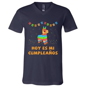 Hoy Es Mi Cumpleanos Pinata Birthday Cinco De Mayo V-Neck T-Shirt